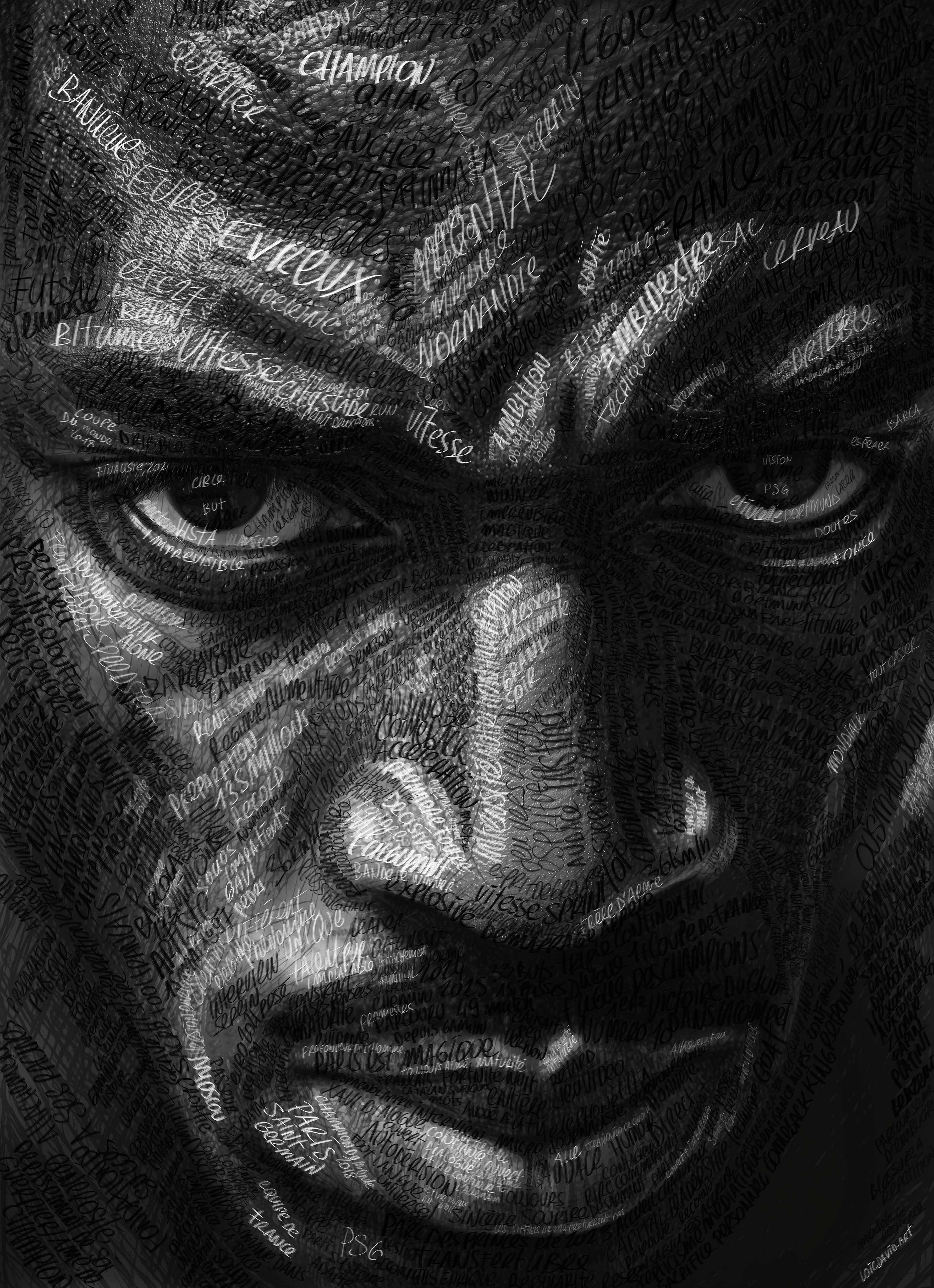 Portrait Dembélé · HÉRITAGE · Loïc David